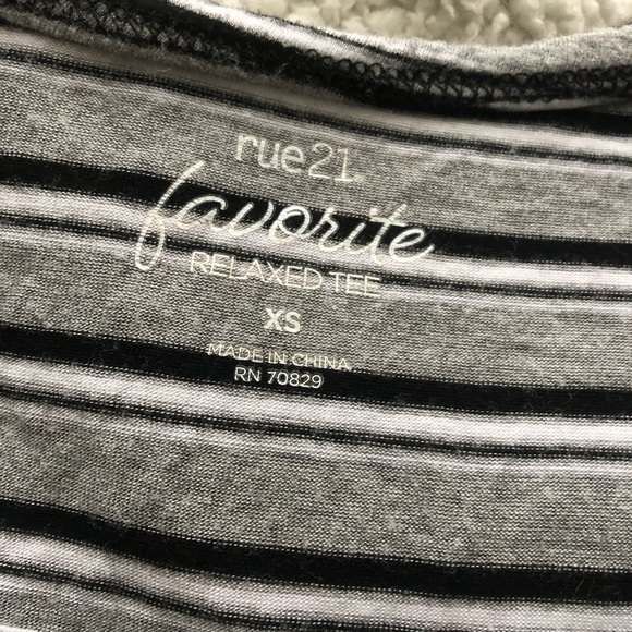 grey, white, and black striped shirt - Picture 3 of 3